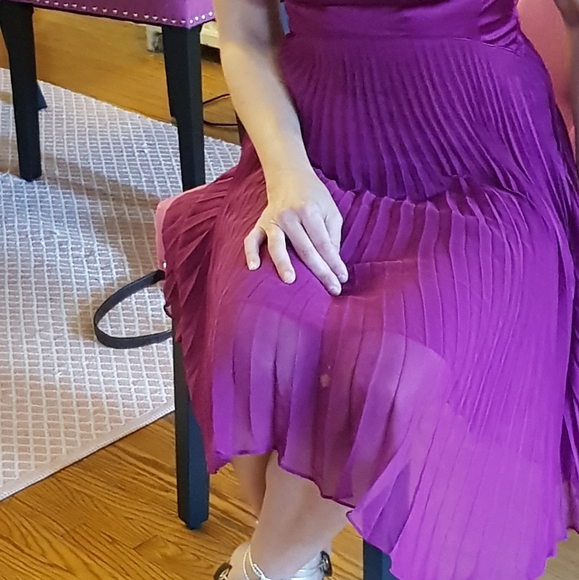 NWT Silk Plum Marciano Dress - Picture 14 of 17